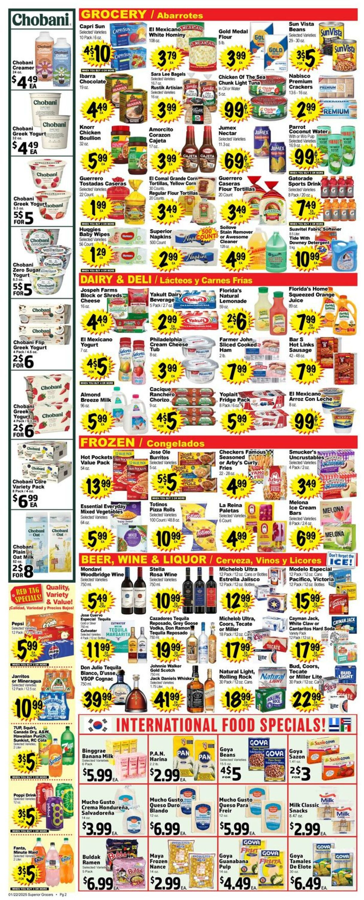 Weekly ad Superior Grocers 01/22/2025 - 01/28/2025