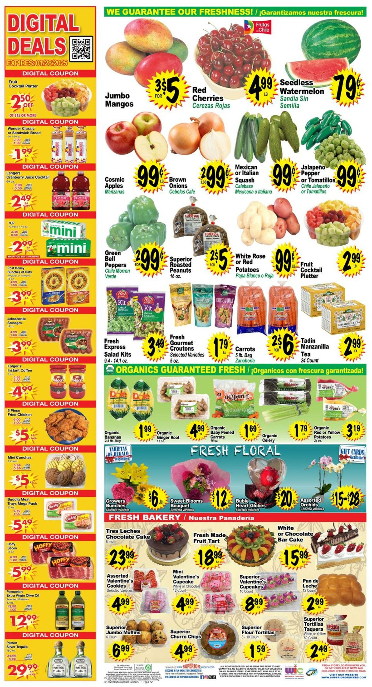 Weekly ad Superior Grocers 01/22/2025 - 01/28/2025