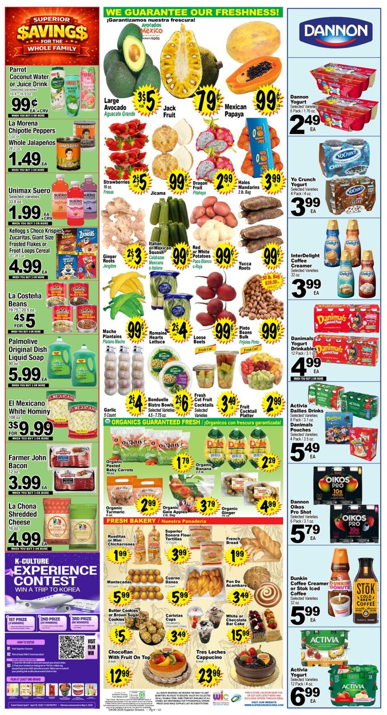 Weekly ad Superior Grocers 04/08/2026 - 04/14/2026