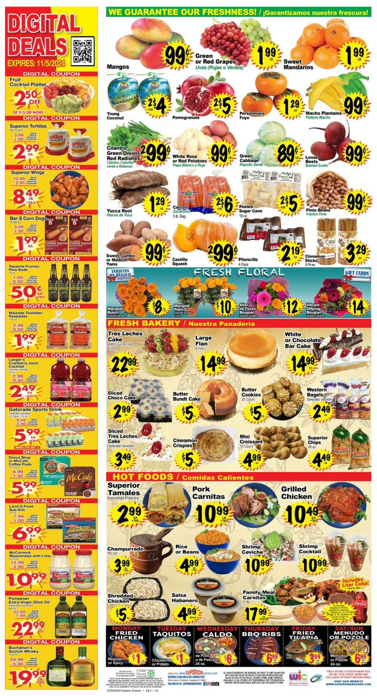 Weekly ad Superior Grocers 10/30/2024 - 11/05/2024