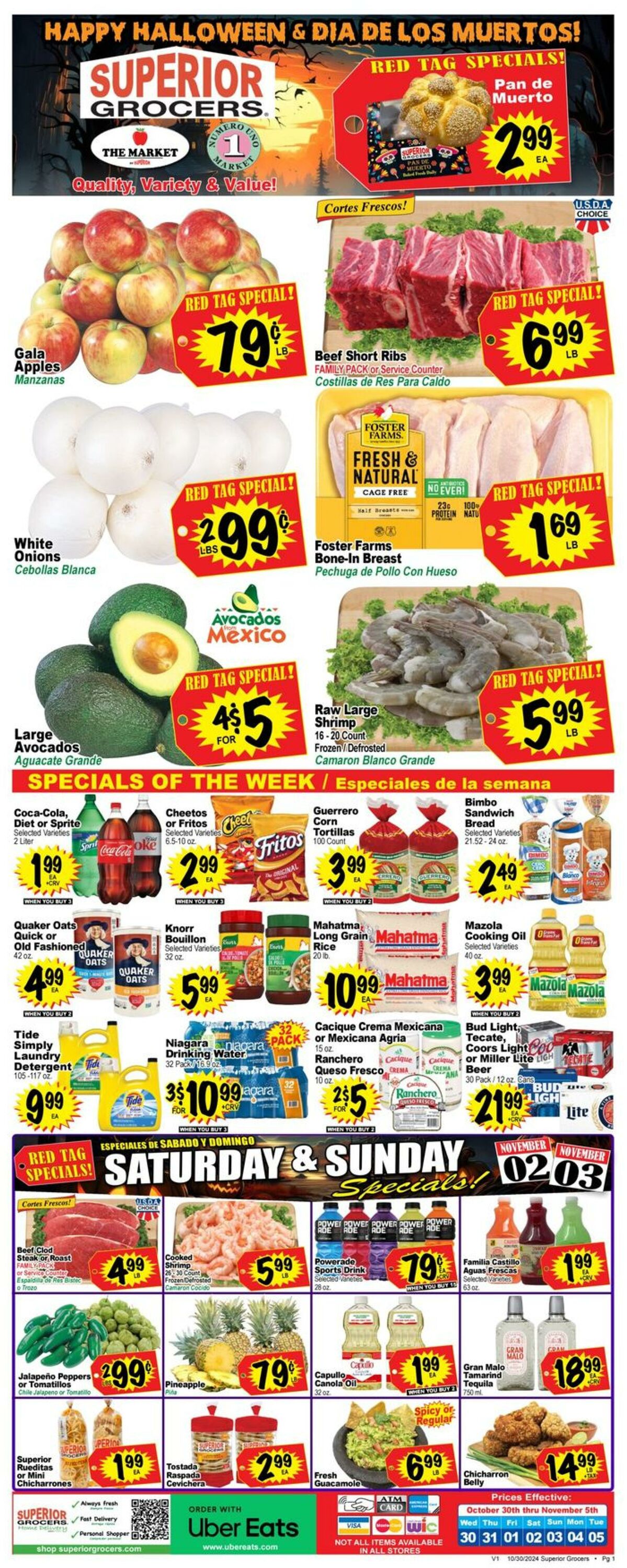 Weekly ad Superior Grocers 10/30/2024 - 11/05/2024