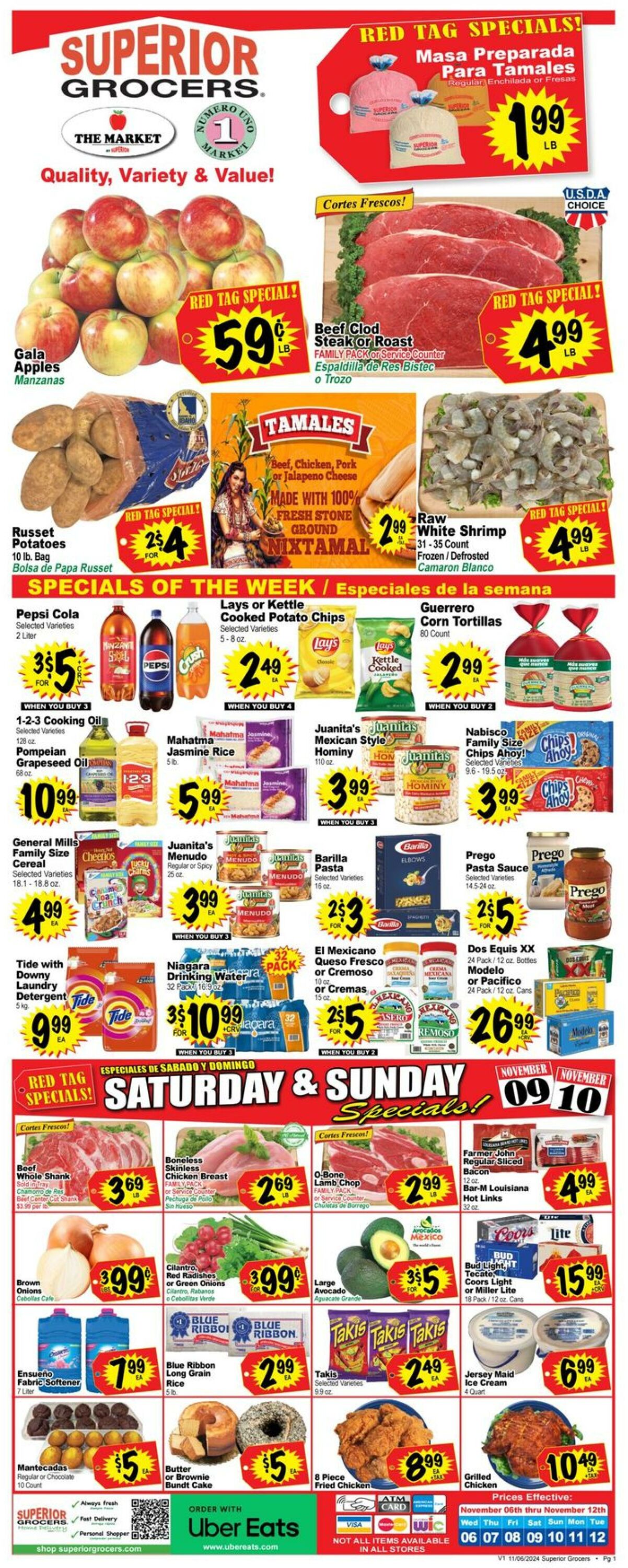 Weekly ad Superior Grocers 11/06/2024 - 11/12/2024