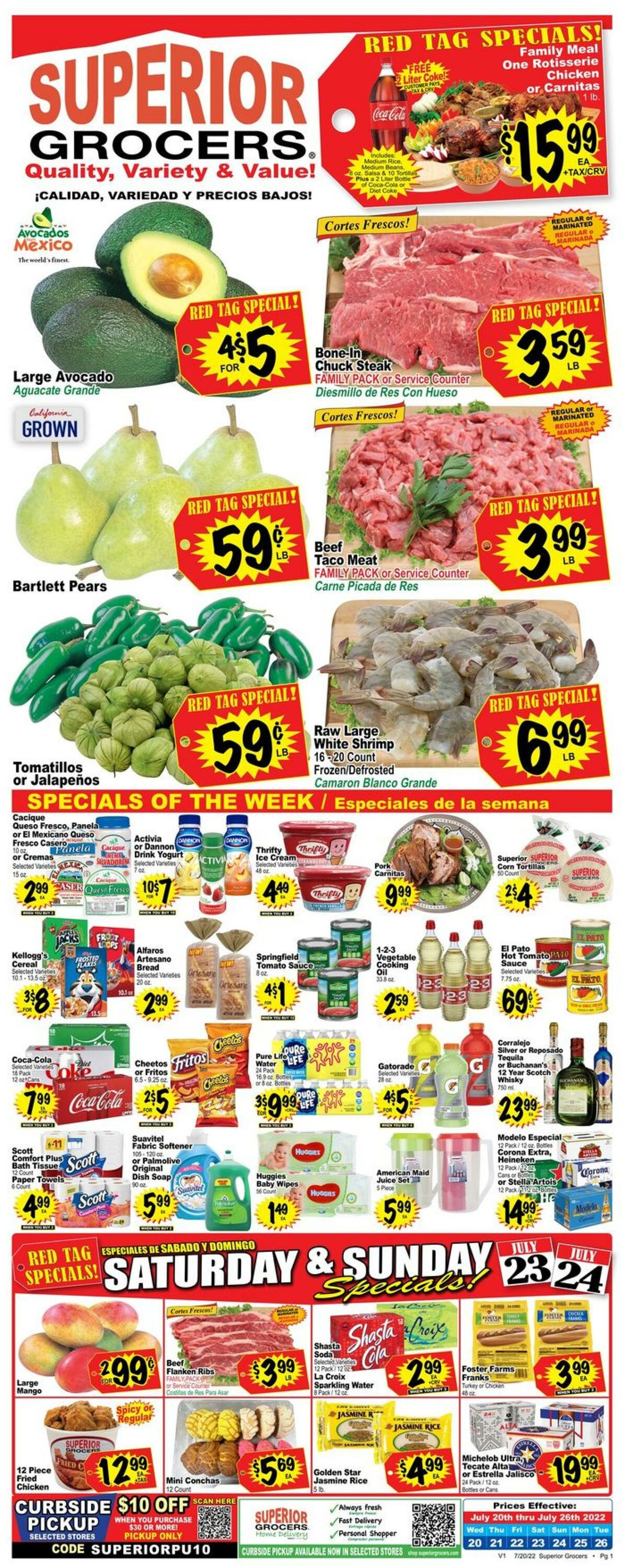 Weekly ad Superior Grocers 07/20/2022-07/26/2022