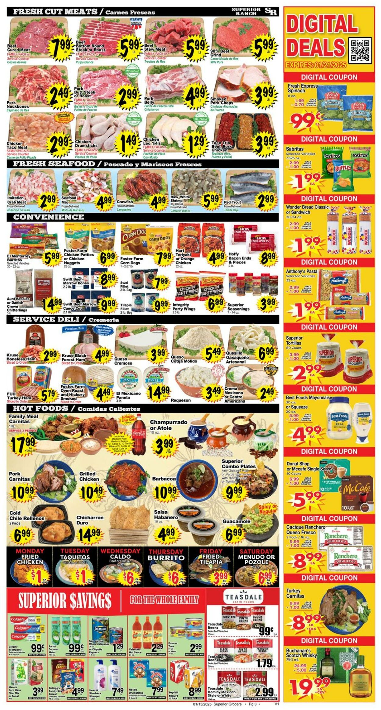 Weekly ad Superior Grocers 01/15/2025 - 01/21/2025