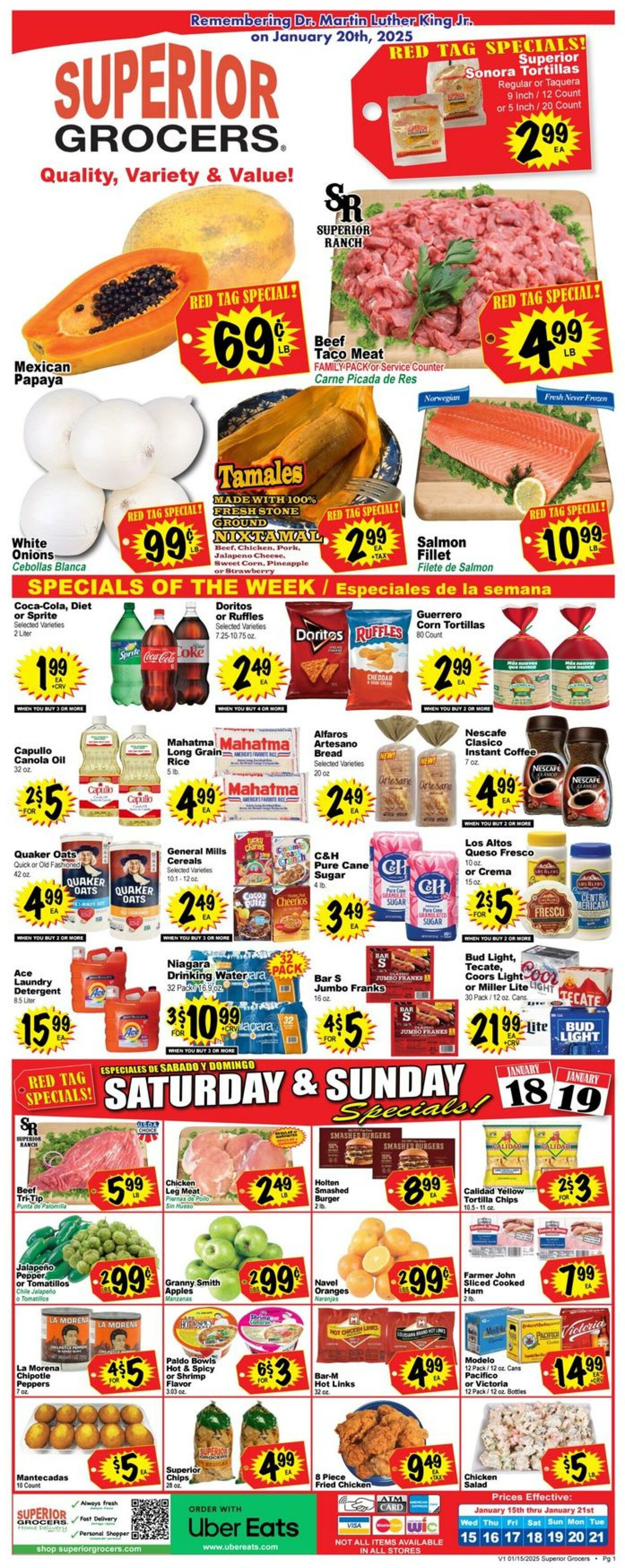 Weekly ad Superior Grocers 01/15/2025 - 01/21/2025