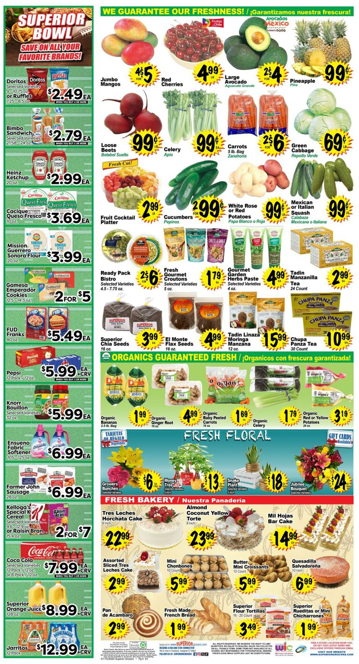 Weekly ad Superior Grocers 01/15/2025 - 01/21/2025