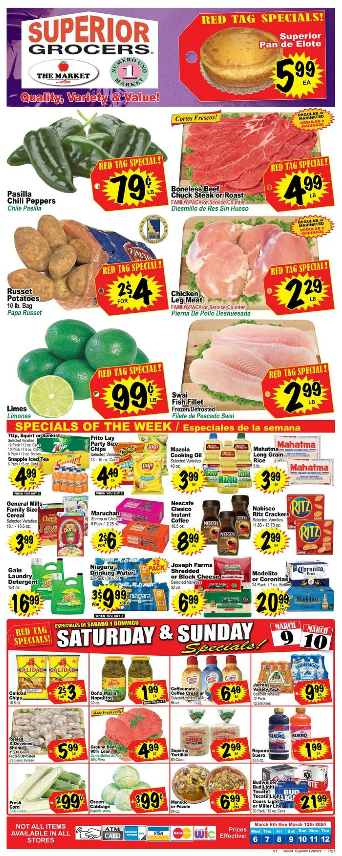Weekly ad Superior Grocers 03/06/2024 - 03/12/2024