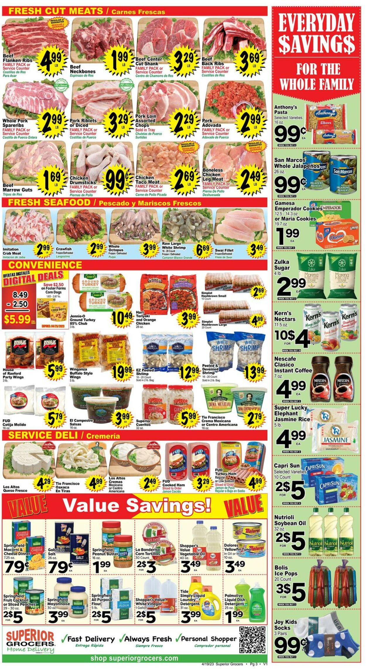 Weekly ad Superior Grocers 04/19/2023 - 04/25/2023