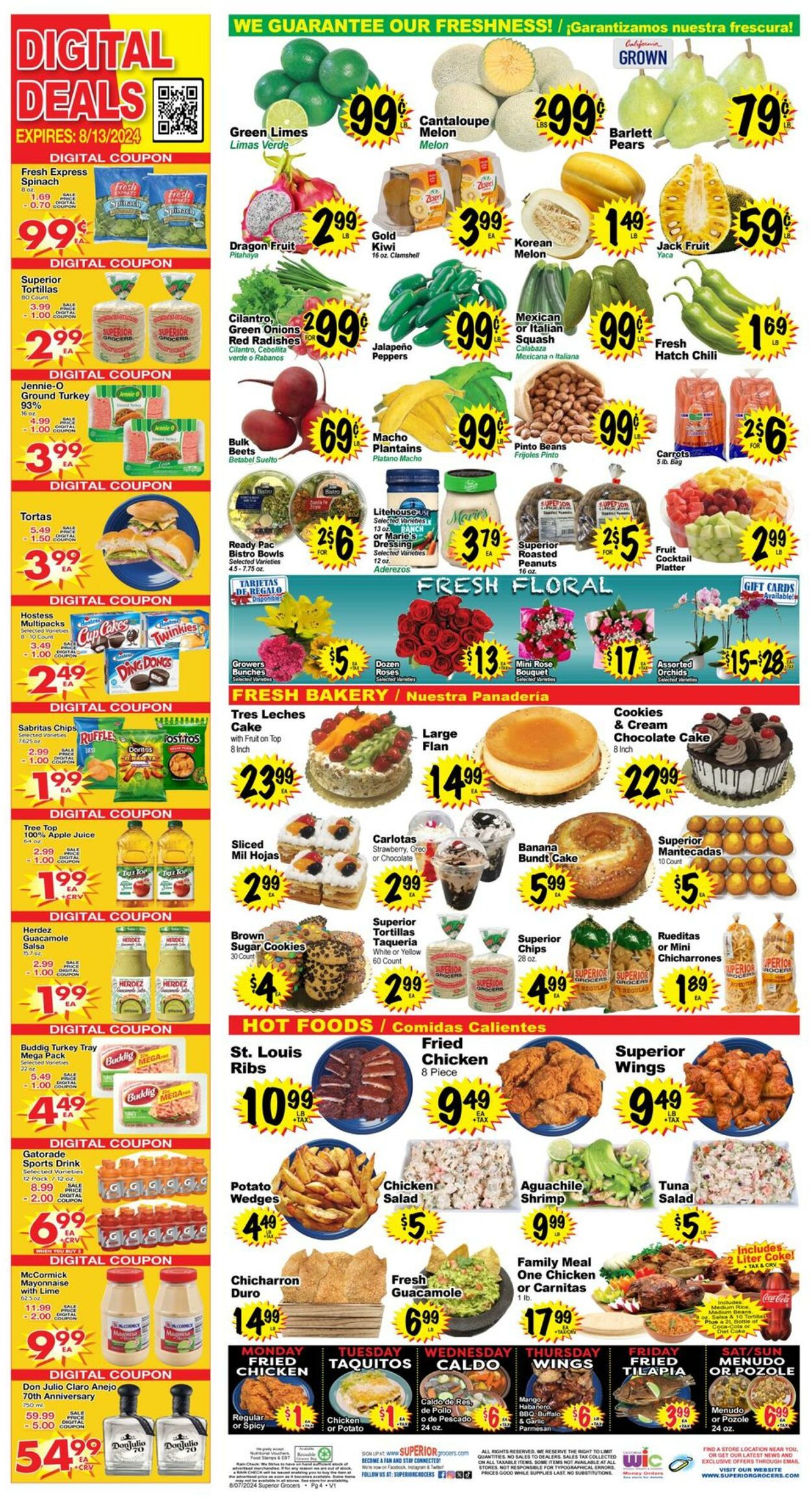 Weekly ad Superior Grocers 08/07/2024 - 08/13/2024