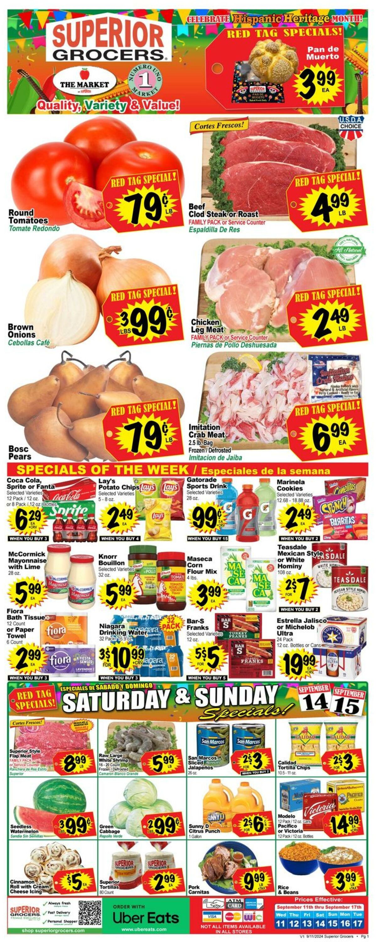 Weekly ad Superior Grocers 09/11/2024 - 09/17/2024