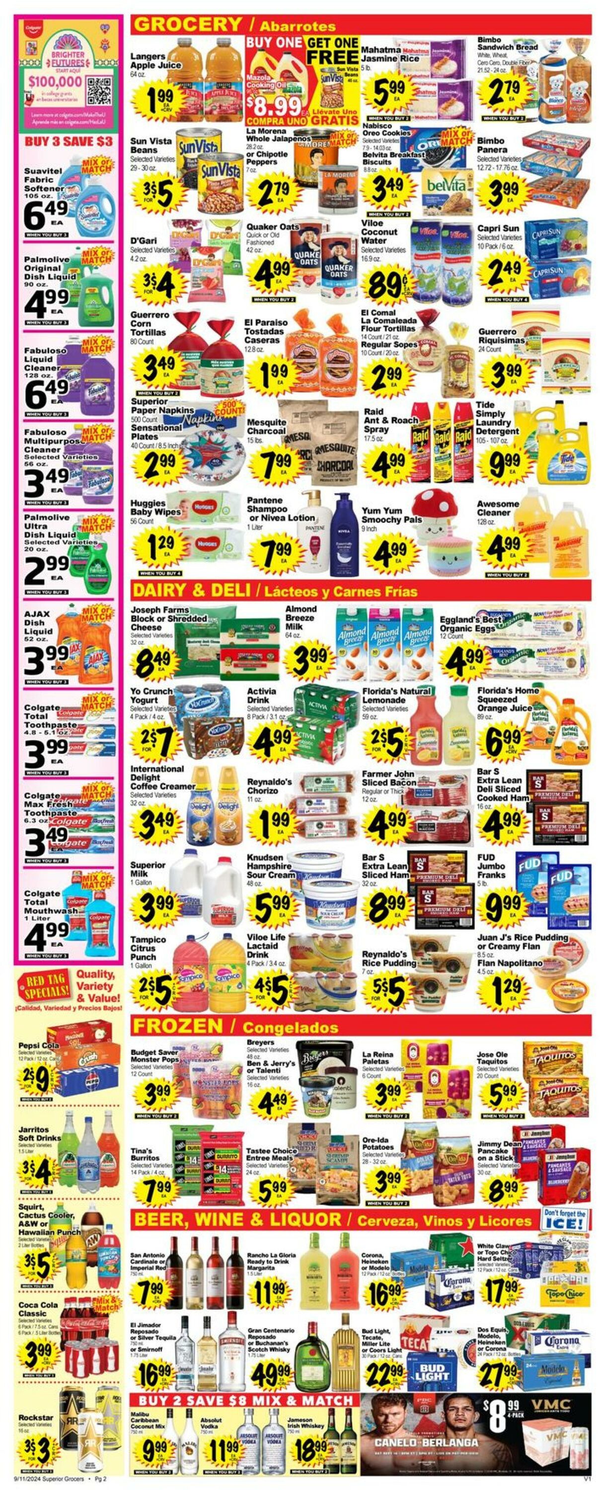 Weekly ad Superior Grocers 09/11/2024 - 09/17/2024