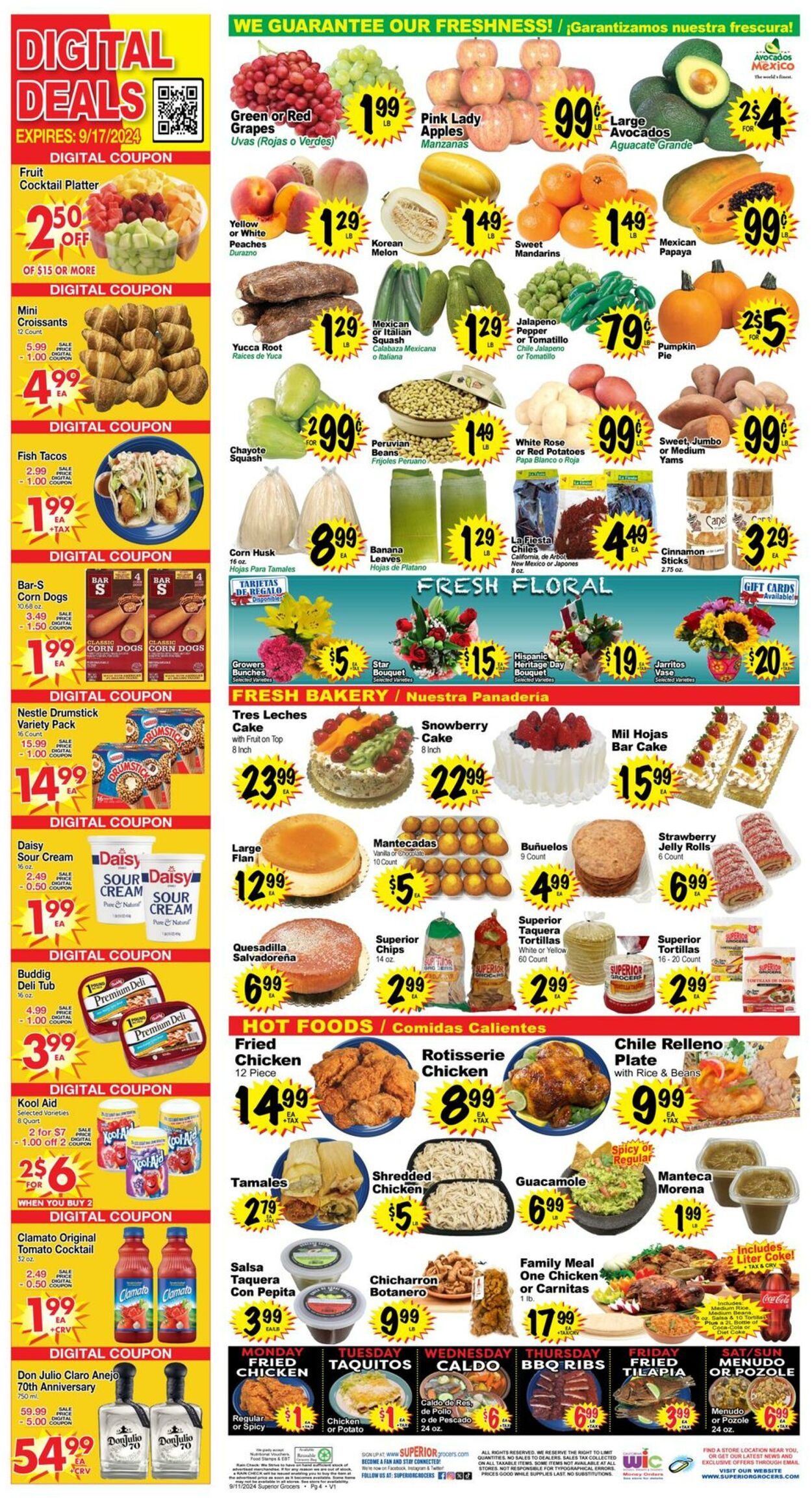 Weekly ad Superior Grocers 09/11/2024 - 09/17/2024