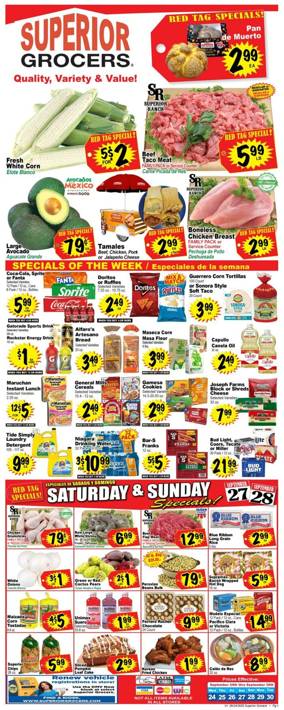 Weekly ad Superior Grocers 09/24/2025 - 09/30/2025