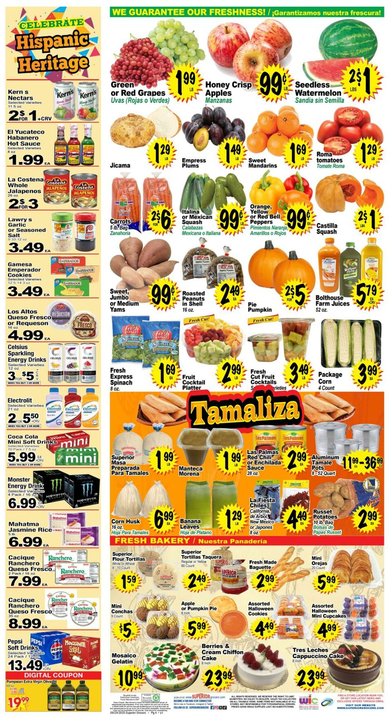 Weekly ad Superior Grocers 09/24/2025 - 09/30/2025
