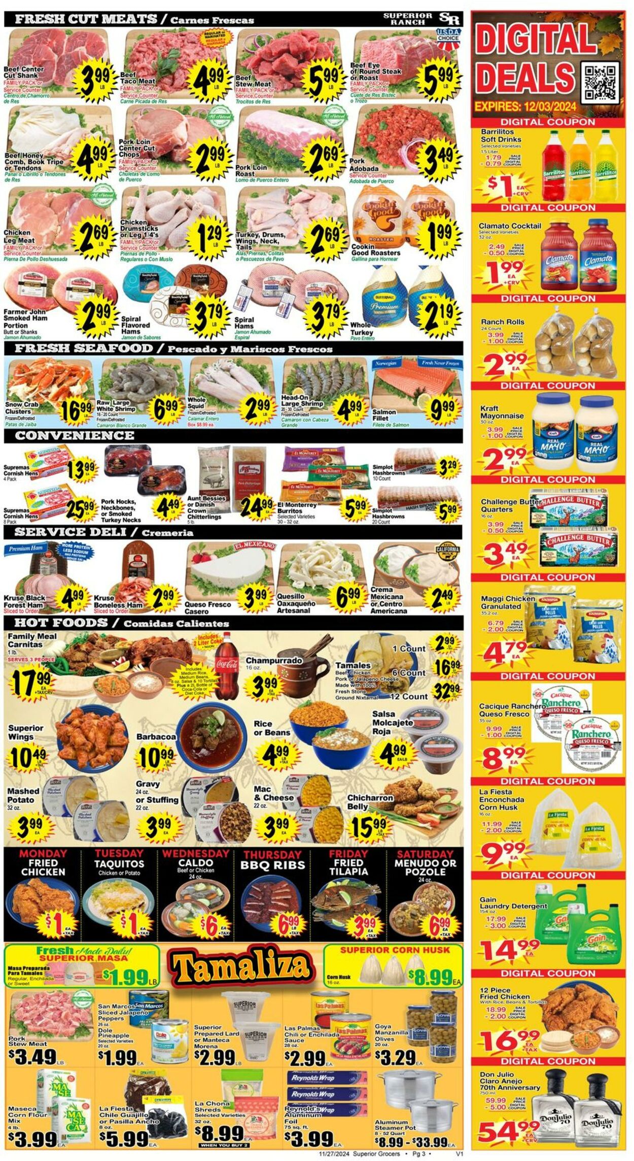 Weekly ad Superior Grocers 11/27/2024 - 12/03/2024