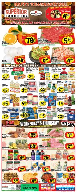 Weekly ad Superior Grocers 11/27/2024 - 12/03/2024