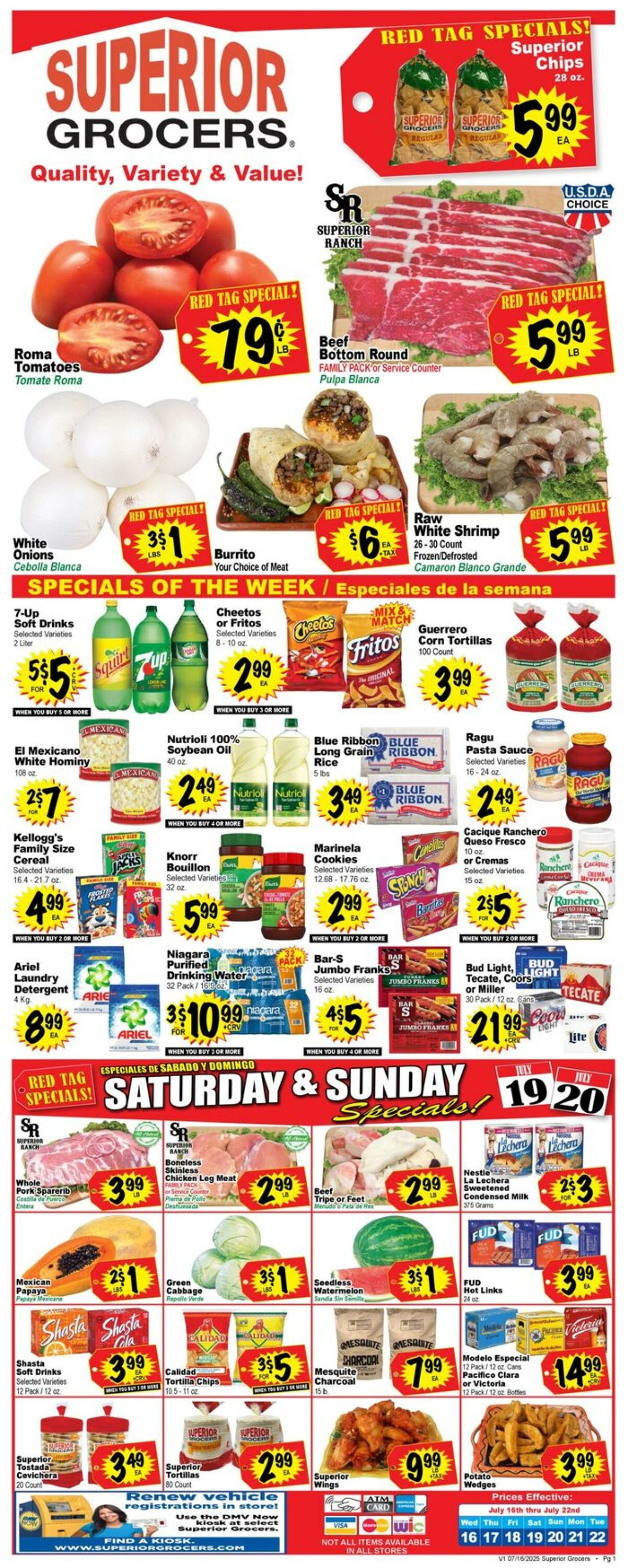 Weekly ad Superior Grocers 07/16/2025 - 07/22/2025