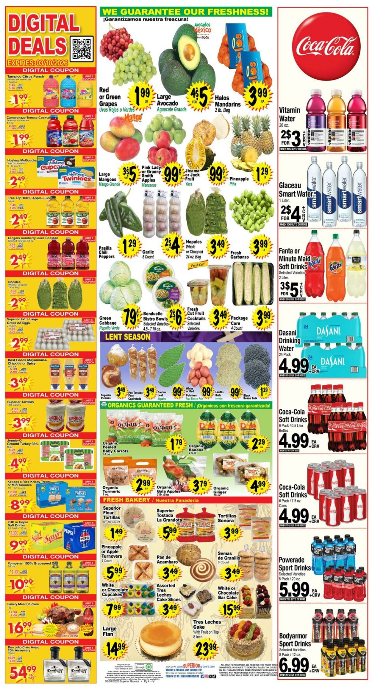 Weekly ad Superior Grocers 03/04/2026 - 03/10/2026
