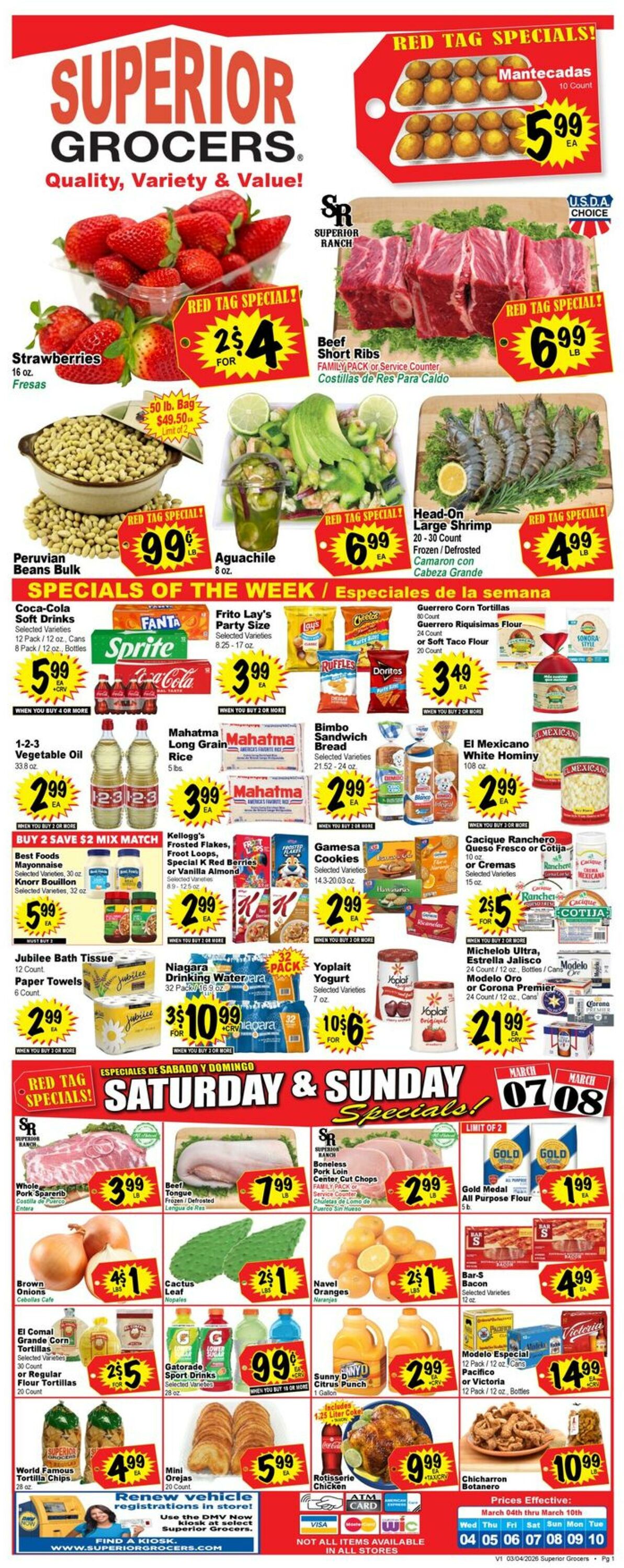 Weekly ad Superior Grocers 03/04/2026 - 03/10/2026
