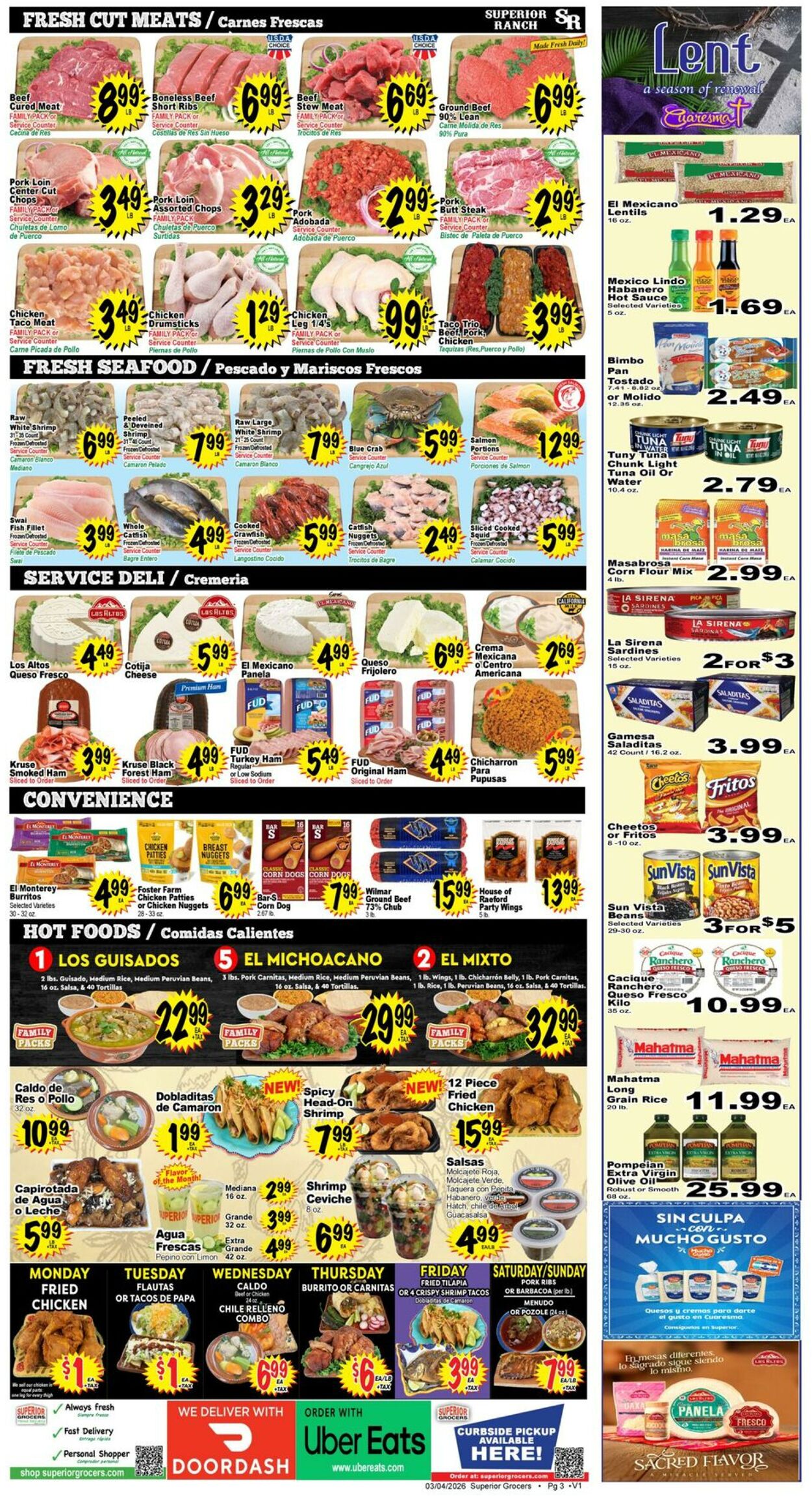 Weekly ad Superior Grocers 03/04/2026 - 03/10/2026