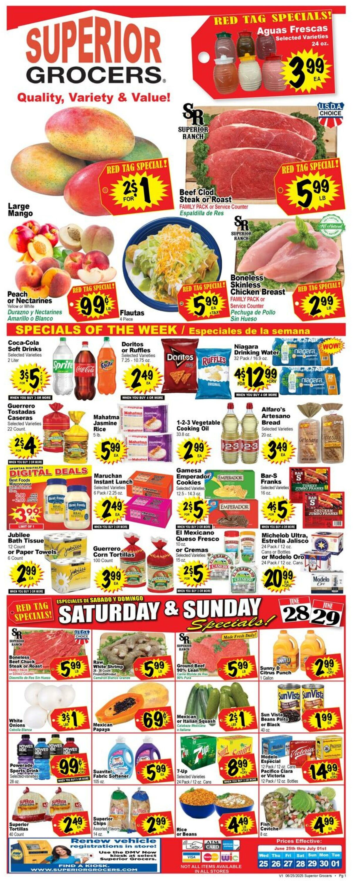 Weekly ad Superior Grocers 06/25/2025 - 07/01/2025