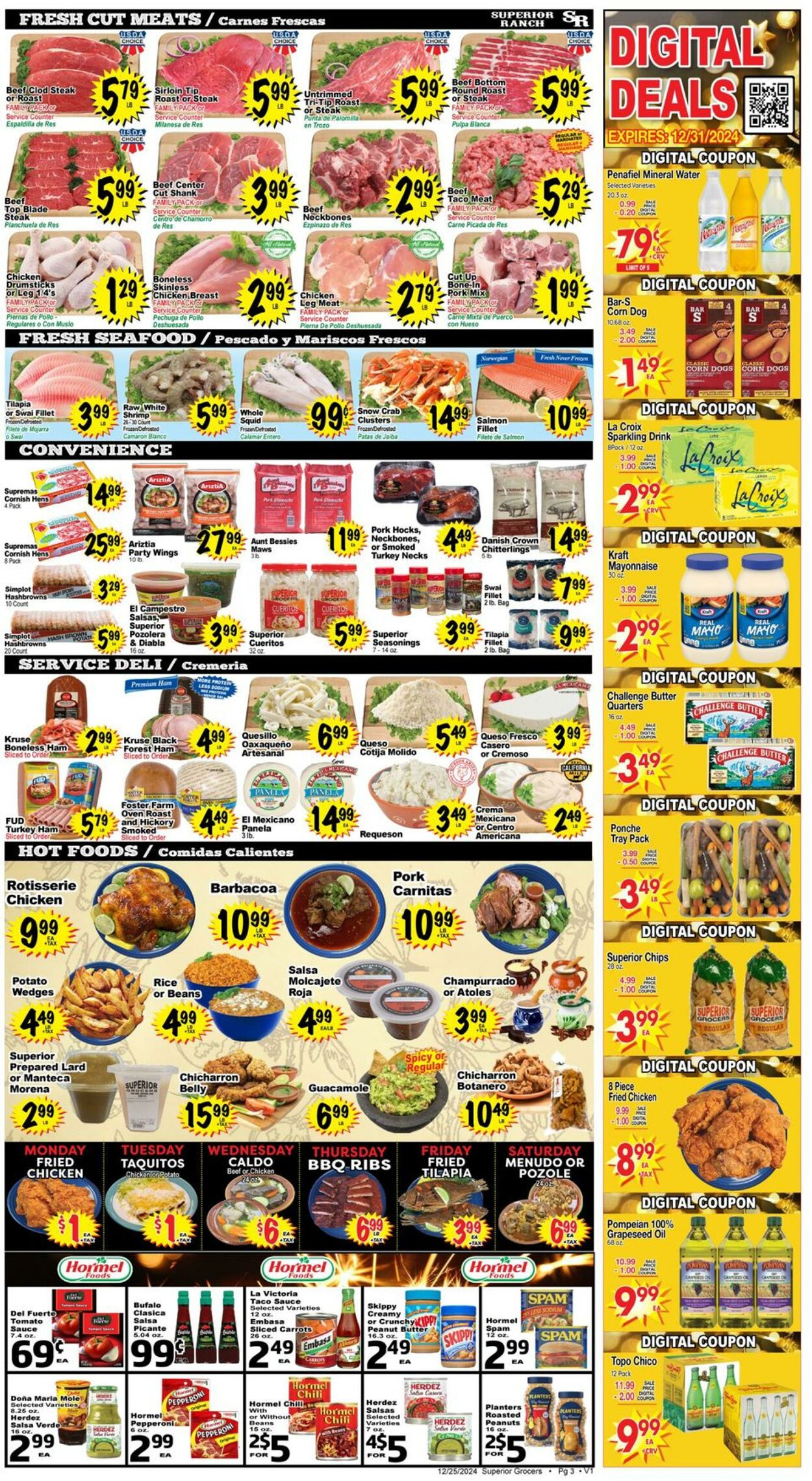 Weekly ad Superior Grocers 12/25/2024 - 12/31/2024