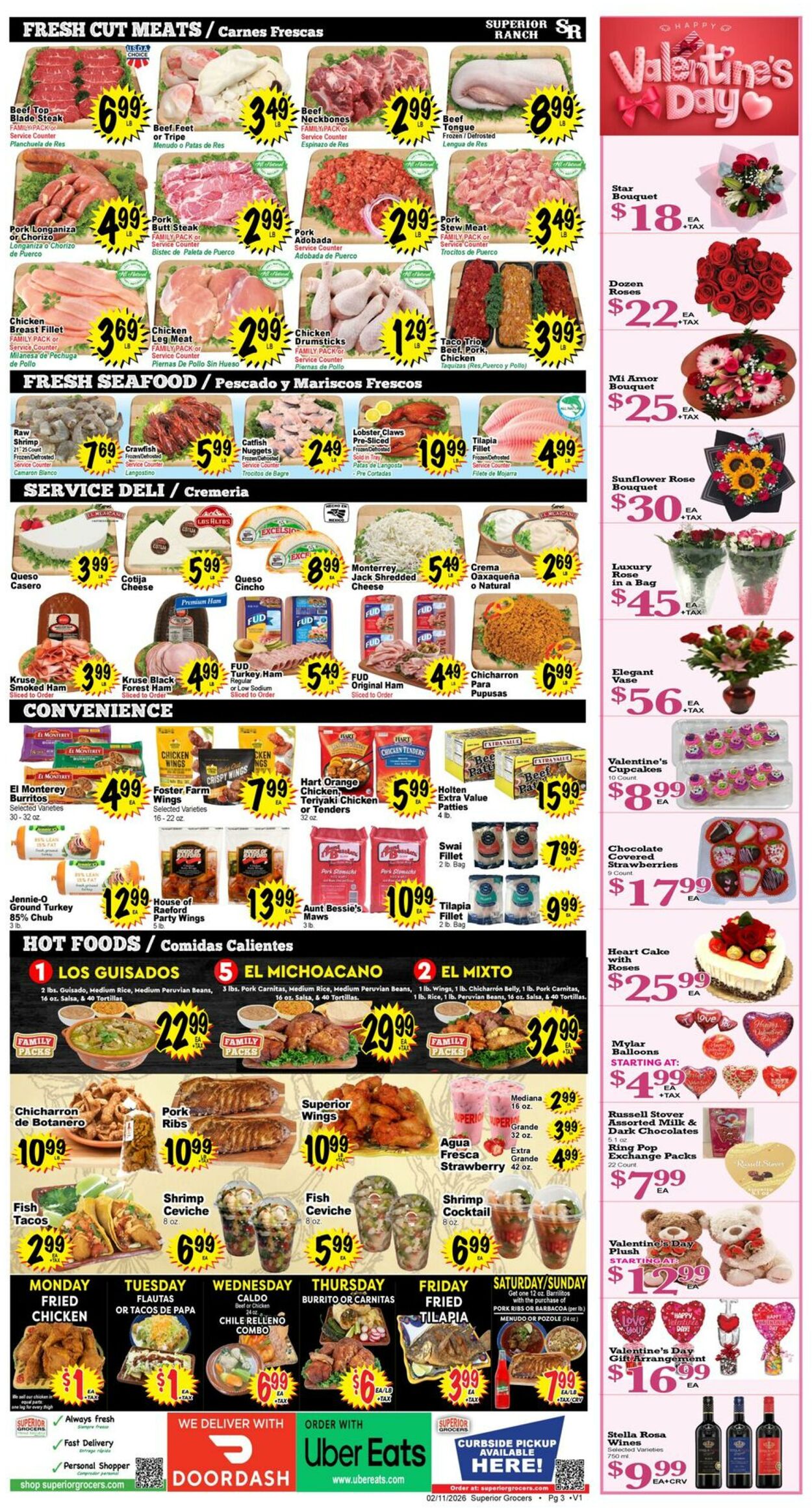Weekly ad Superior Grocers 02/11/2026 - 02/17/2026