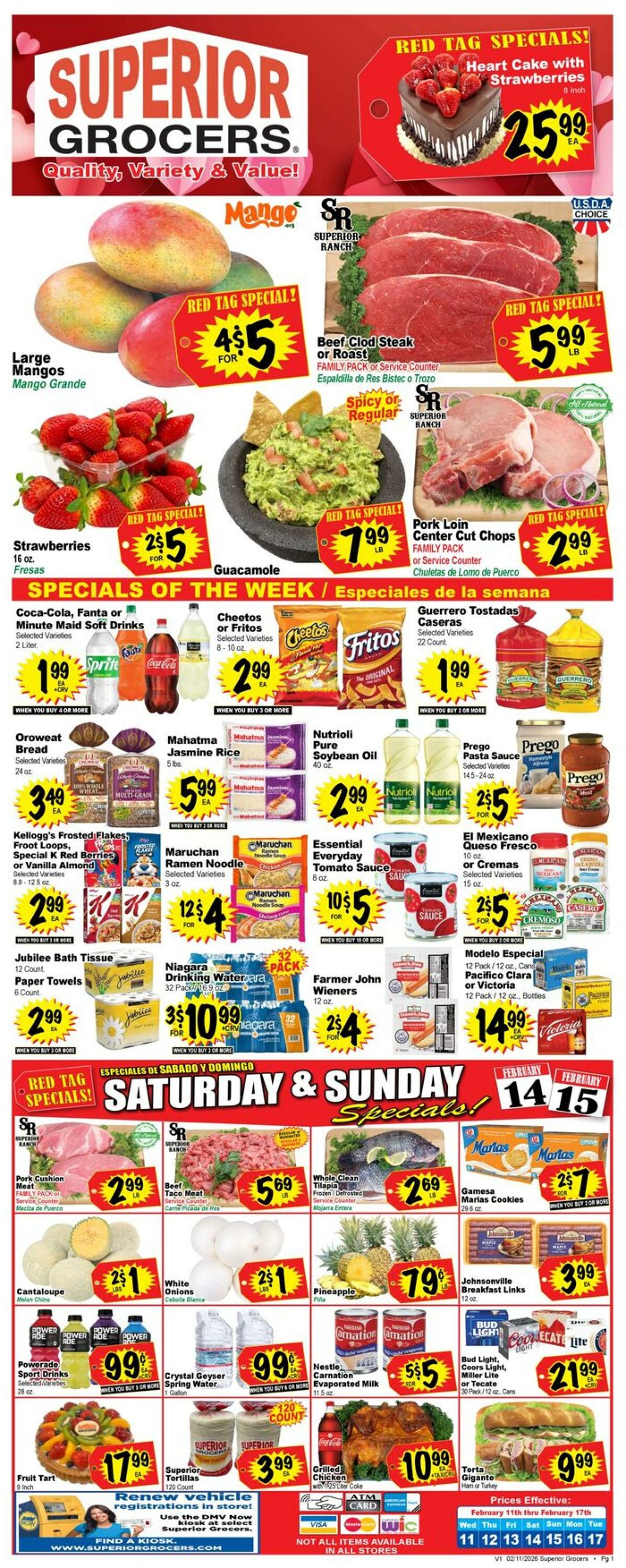 Weekly ad Superior Grocers 02/11/2026 - 02/17/2026