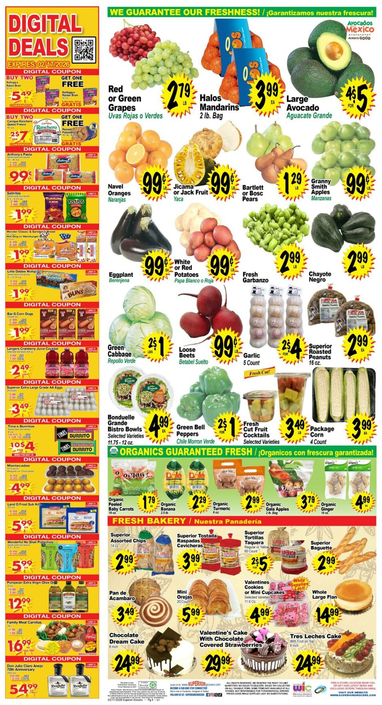 Weekly ad Superior Grocers 02/11/2026 - 02/17/2026
