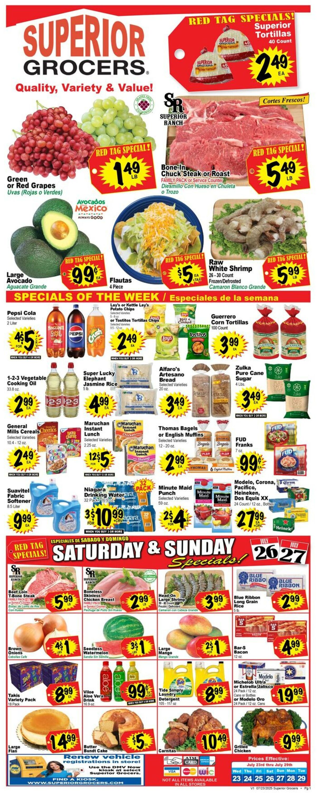 Weekly ad Superior Grocers 07/23/2025 - 07/29/2025