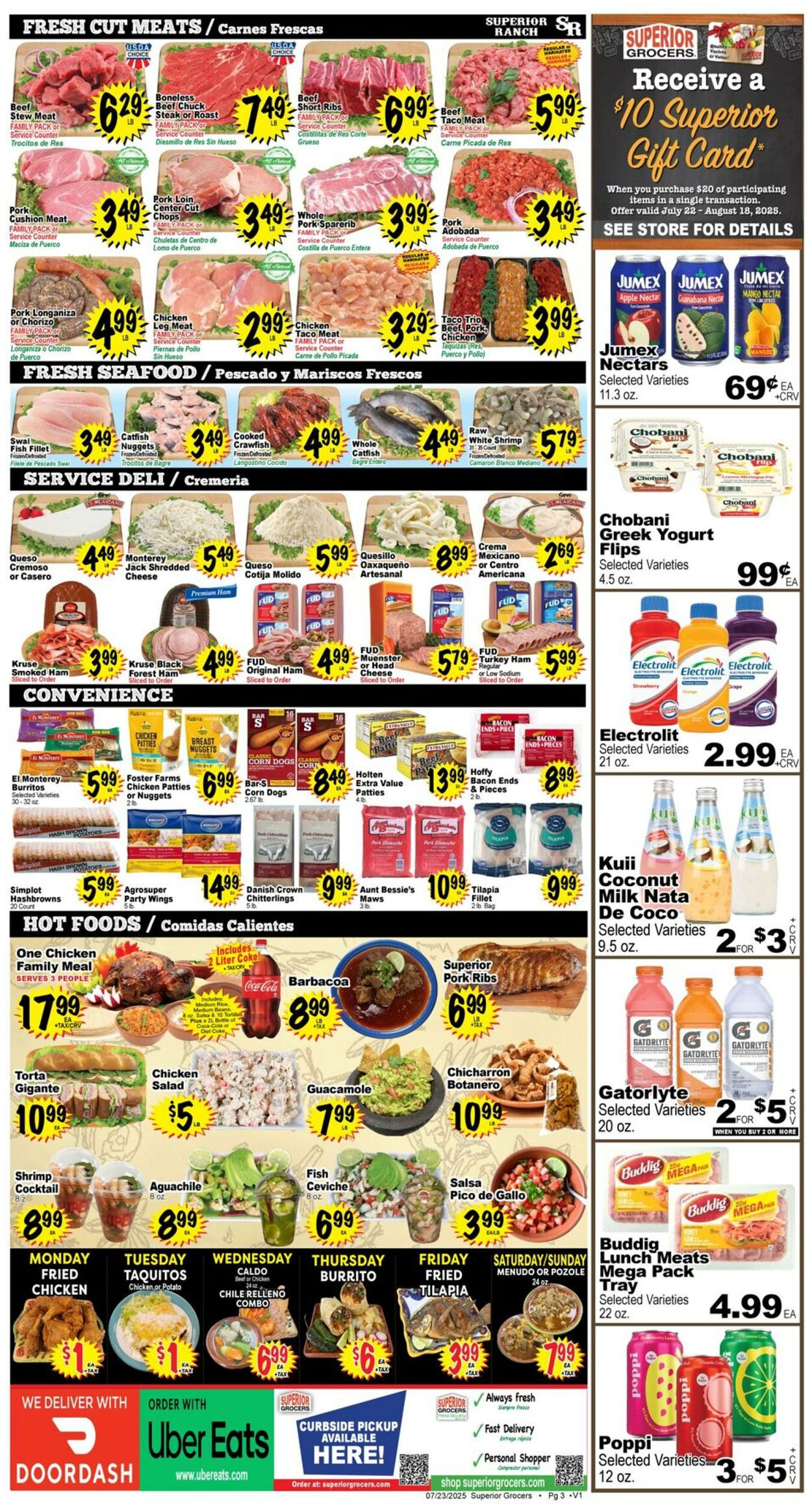 Weekly ad Superior Grocers 07/23/2025 - 07/29/2025