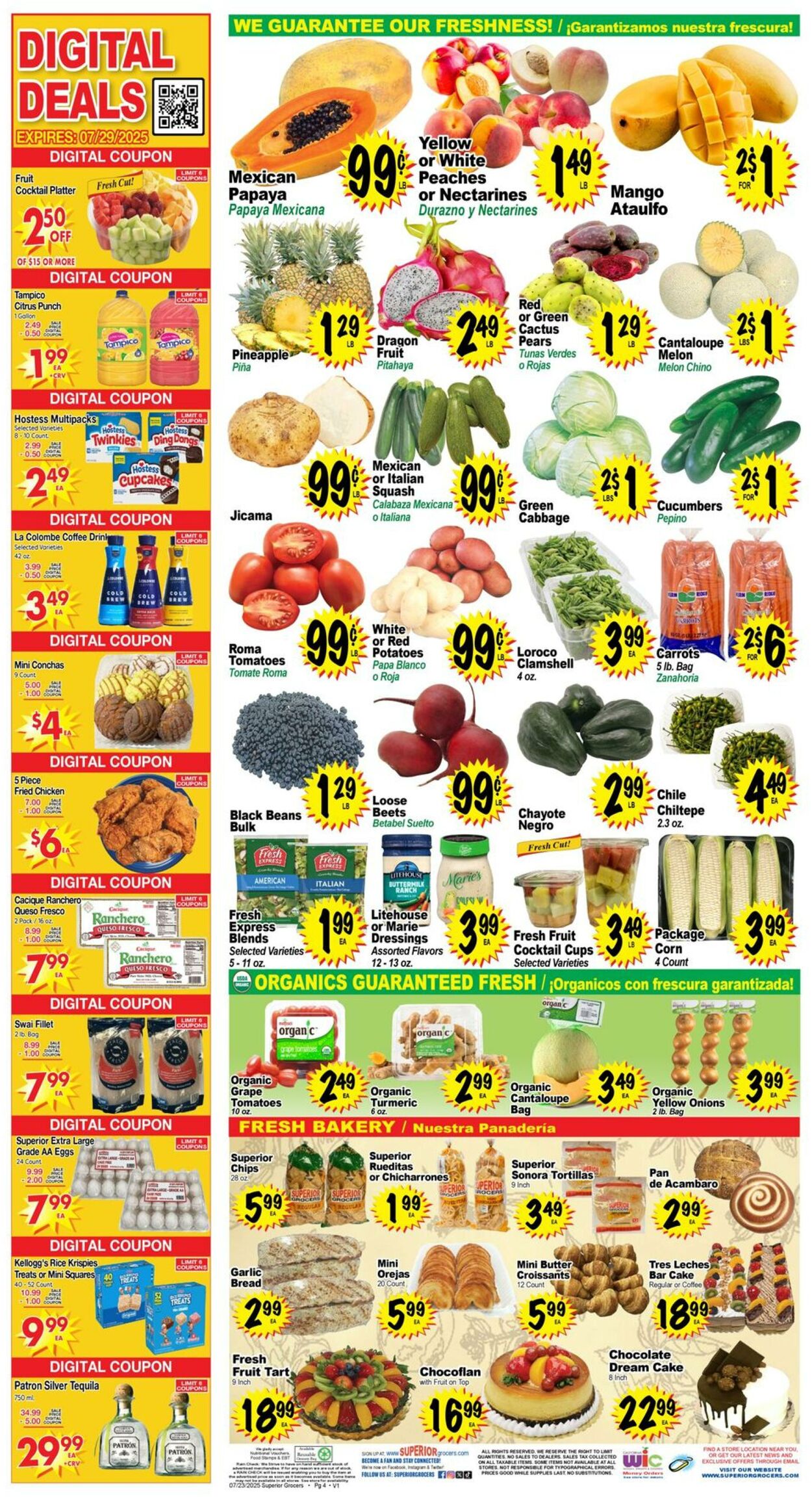 Weekly ad Superior Grocers 07/23/2025 - 07/29/2025