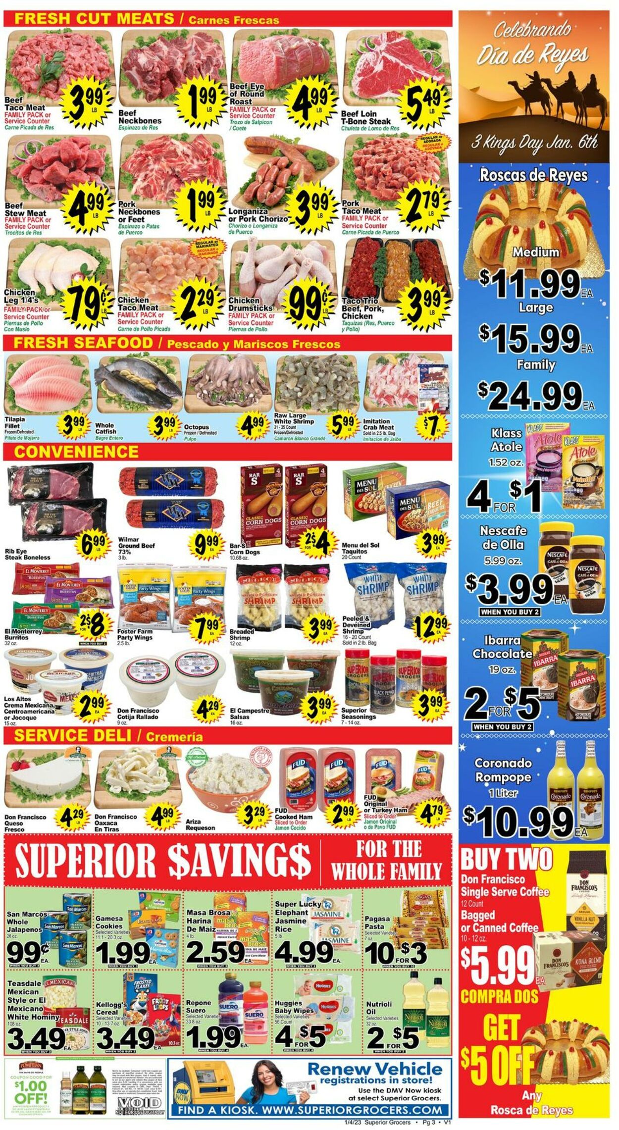 Weekly ad Superior Grocers 01/04/2023 - 01/10/2023