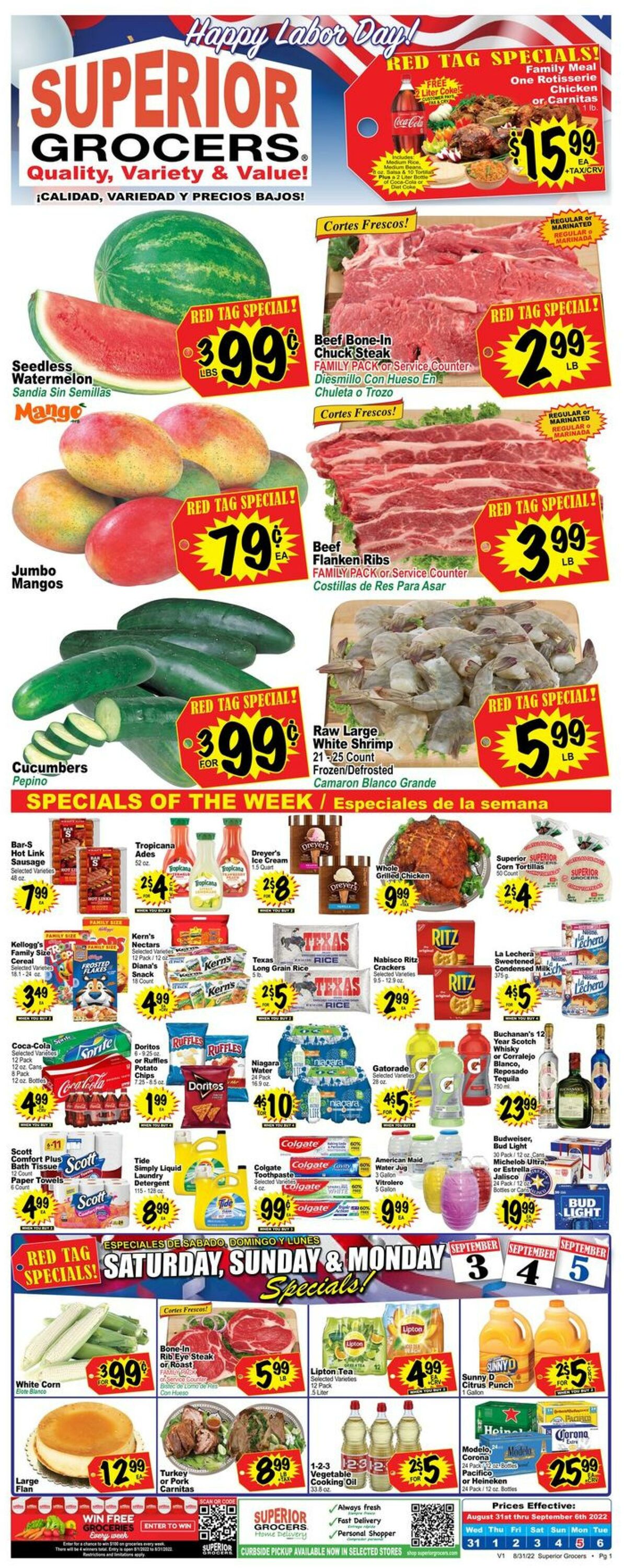 Weekly ad Superior Grocers 08/31/2022-09/06/2022