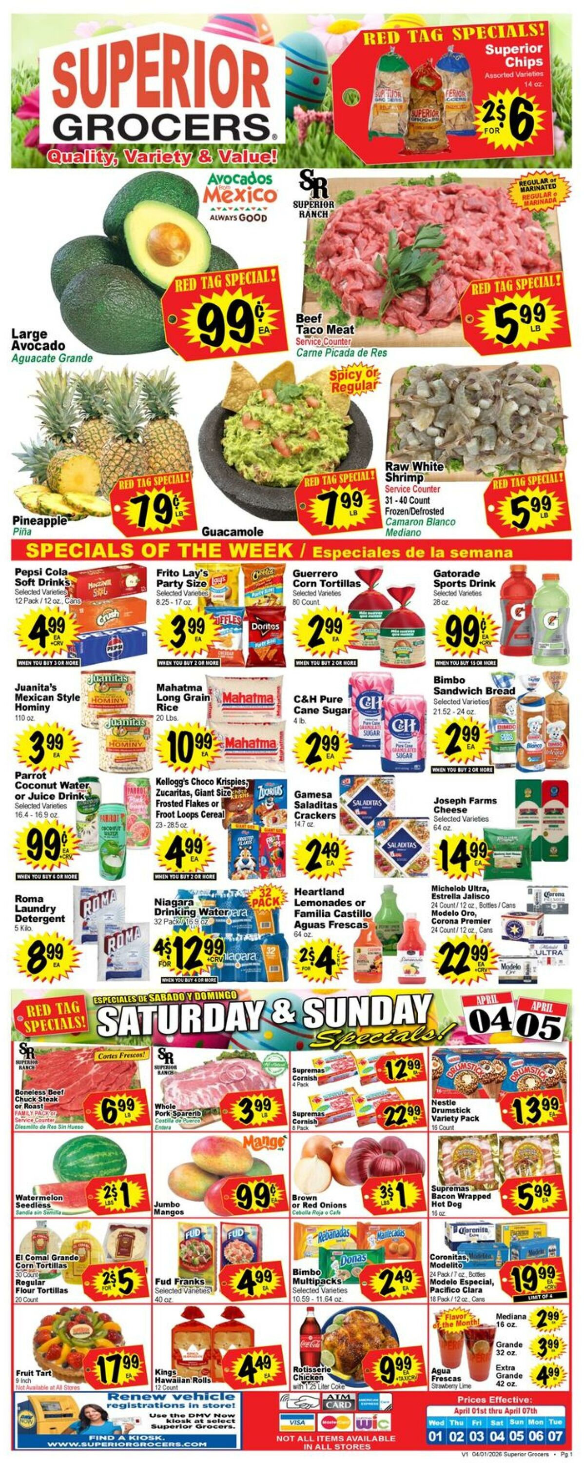 Weekly ad Superior Grocers 04/01/2026 - 04/07/2026