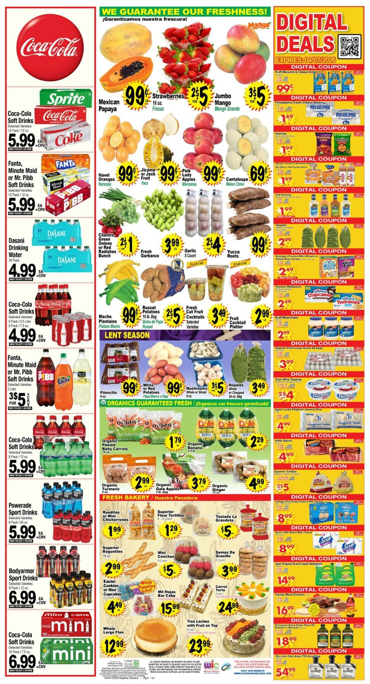 Weekly ad Superior Grocers 04/01/2026 - 04/07/2026