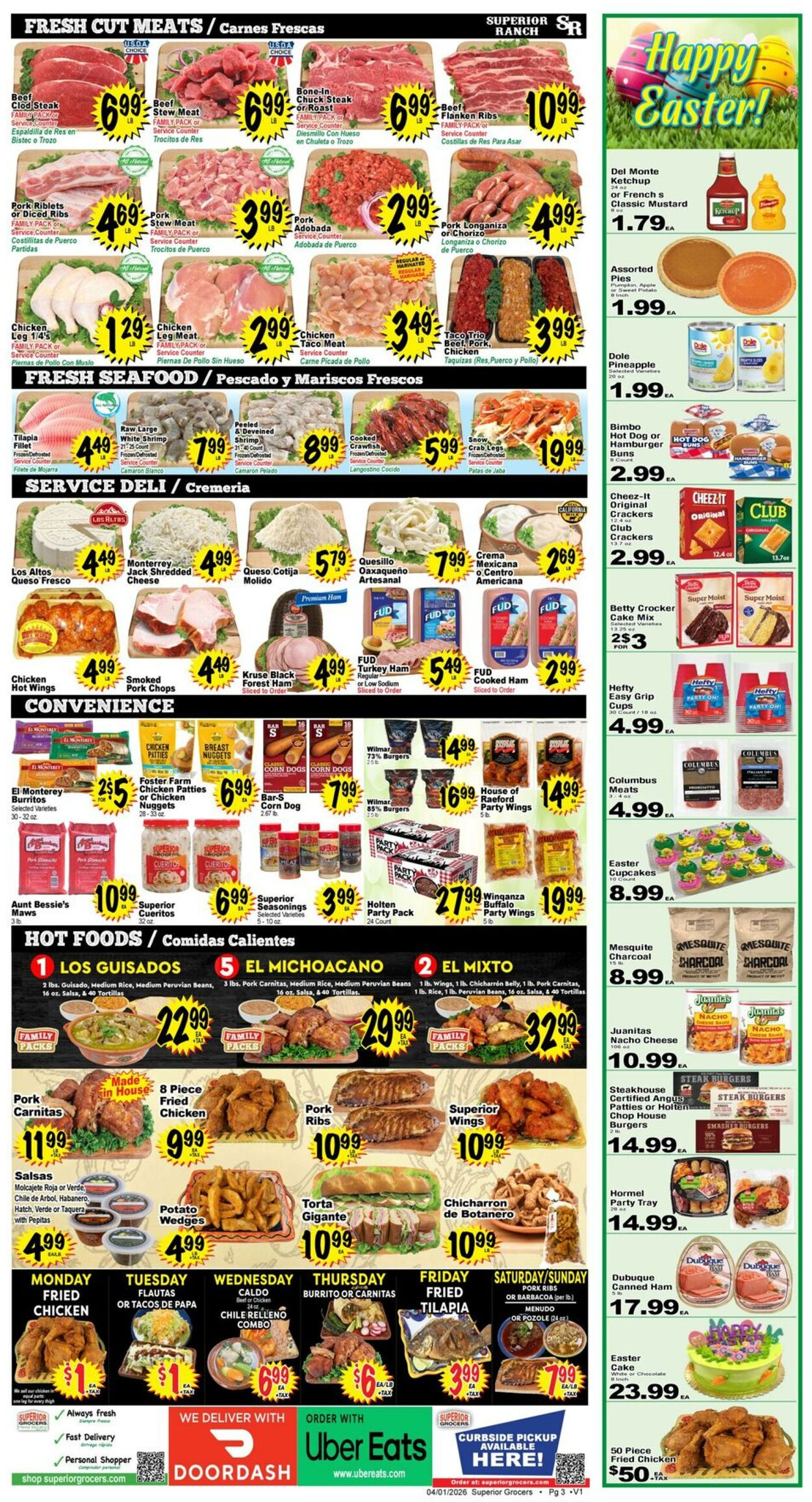 Weekly ad Superior Grocers 04/01/2026 - 04/07/2026