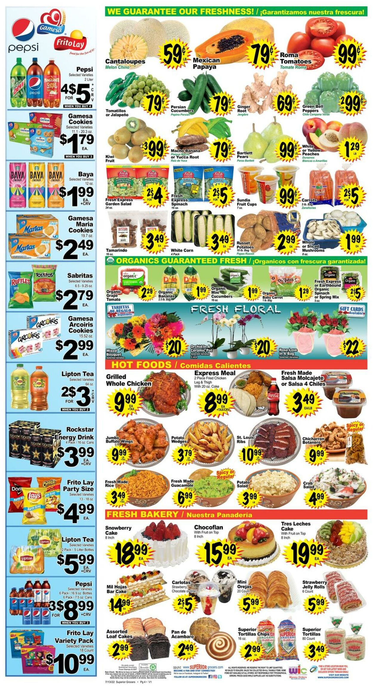 Weekly ad Superior Grocers 07/13/2022 - 07/19/2022