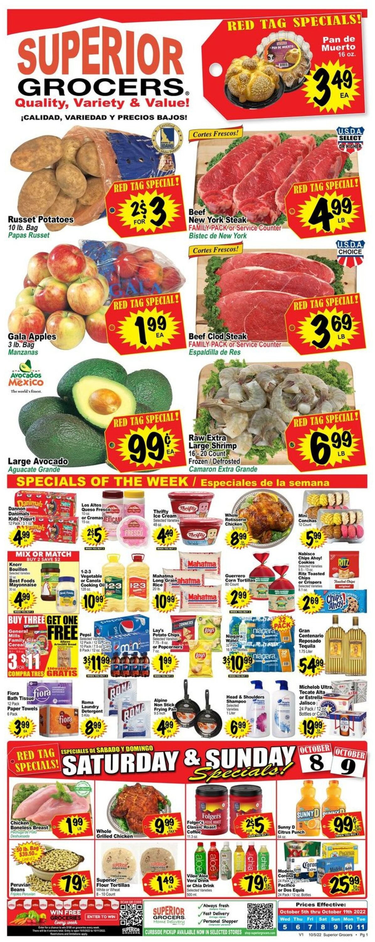 Weekly ad Superior Grocers 10/05/2022 - 10/11/2022