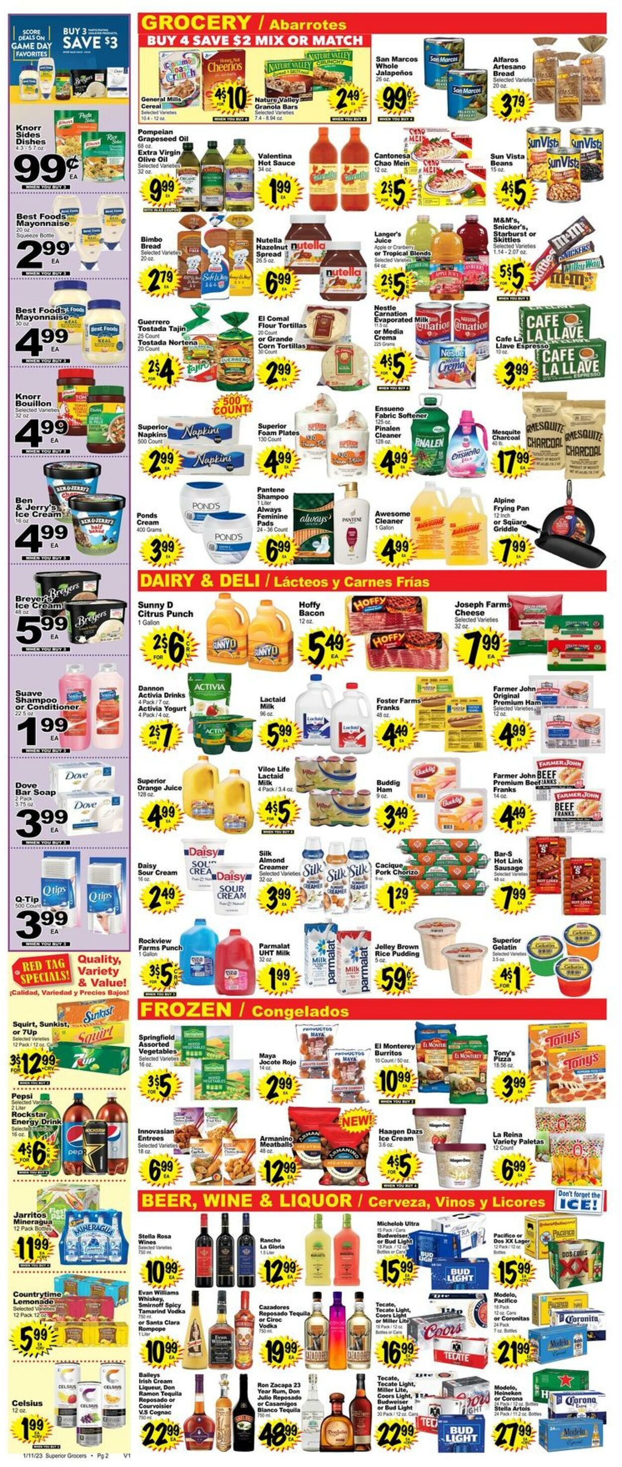 Weekly ad Superior Grocers 01/11/2023 - 01/17/2023