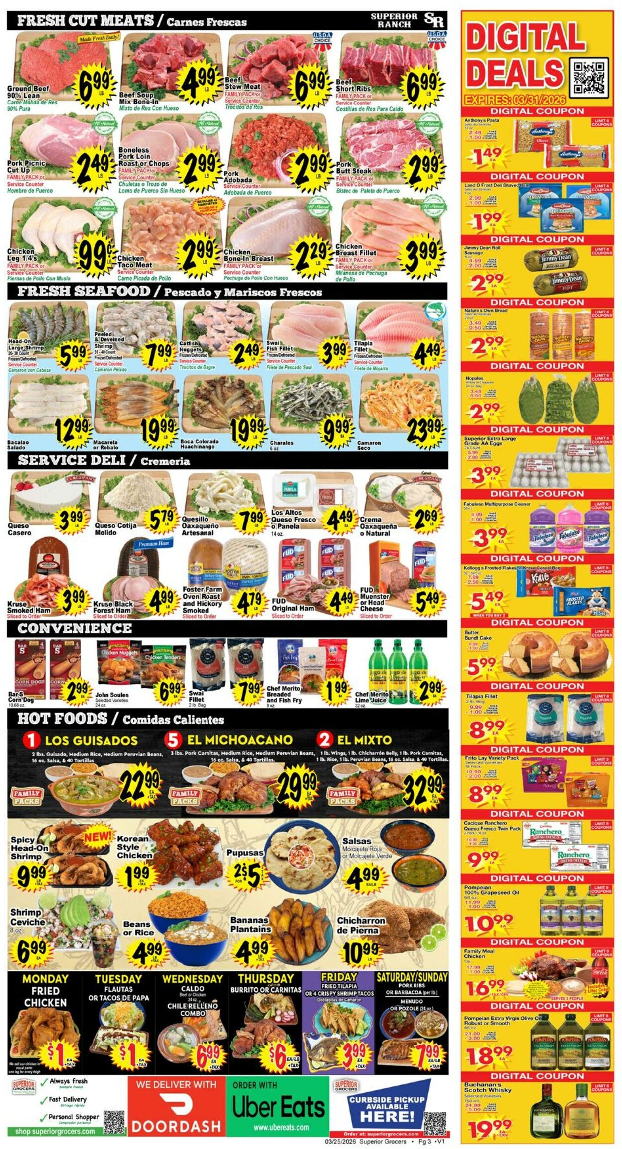 Weekly ad Superior Grocers 03/25/2026 - 03/31/2026