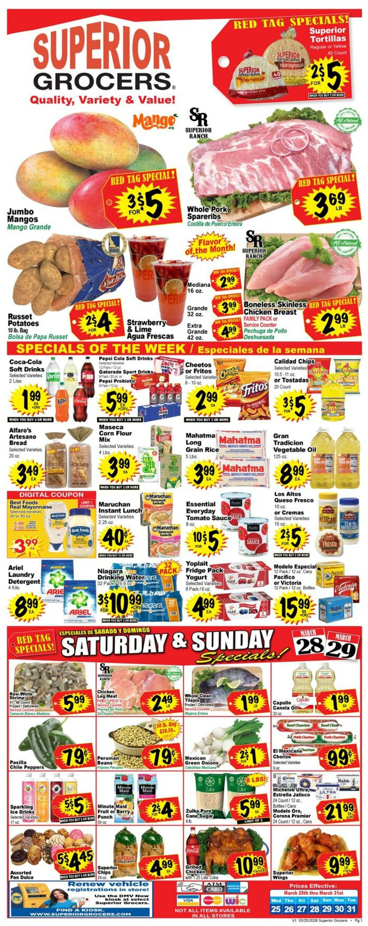 Weekly ad Superior Grocers 03/25/2026 - 03/31/2026