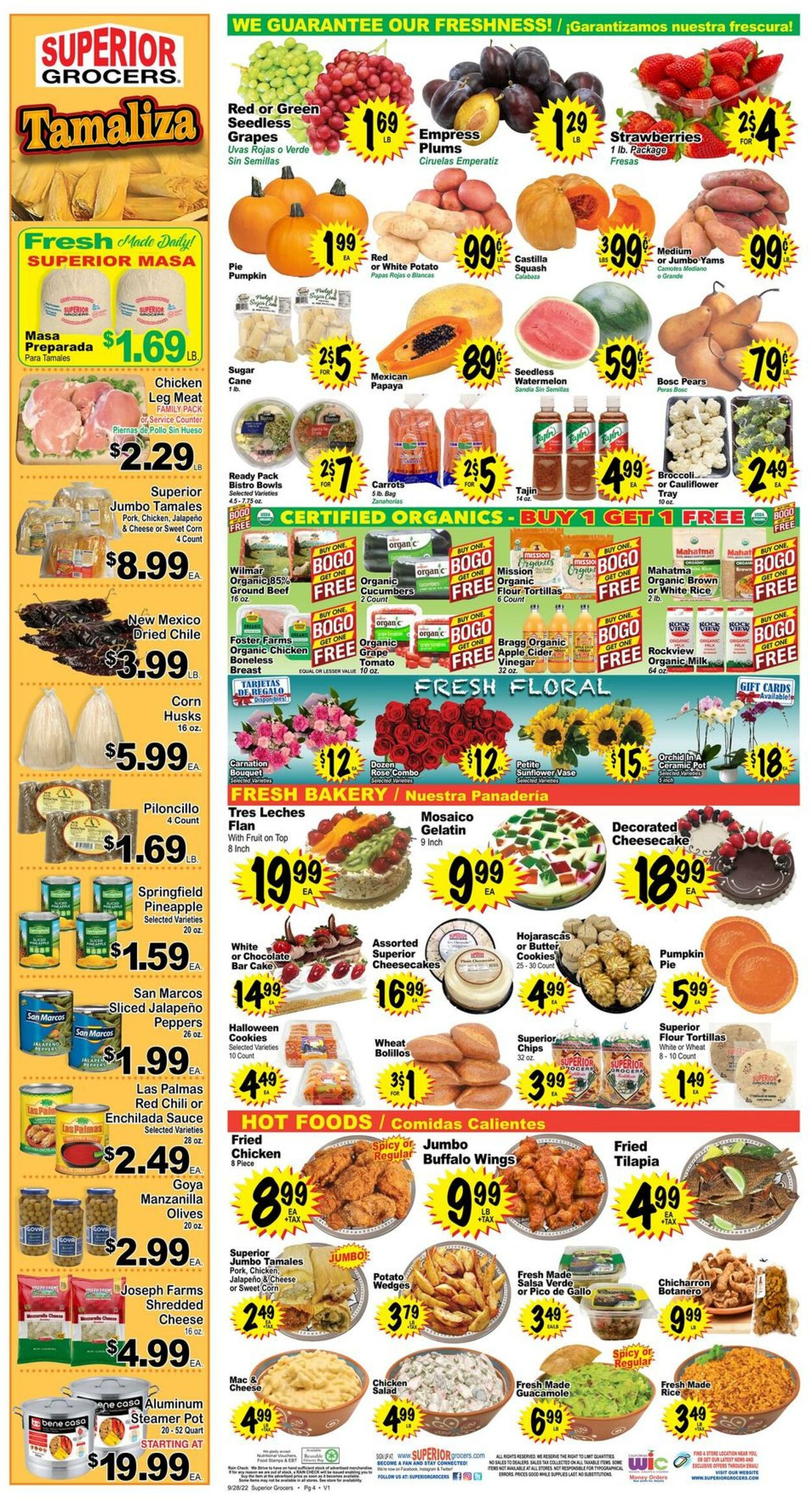 Weekly ad Superior Grocers 09/28/2022 - 10/04/2022