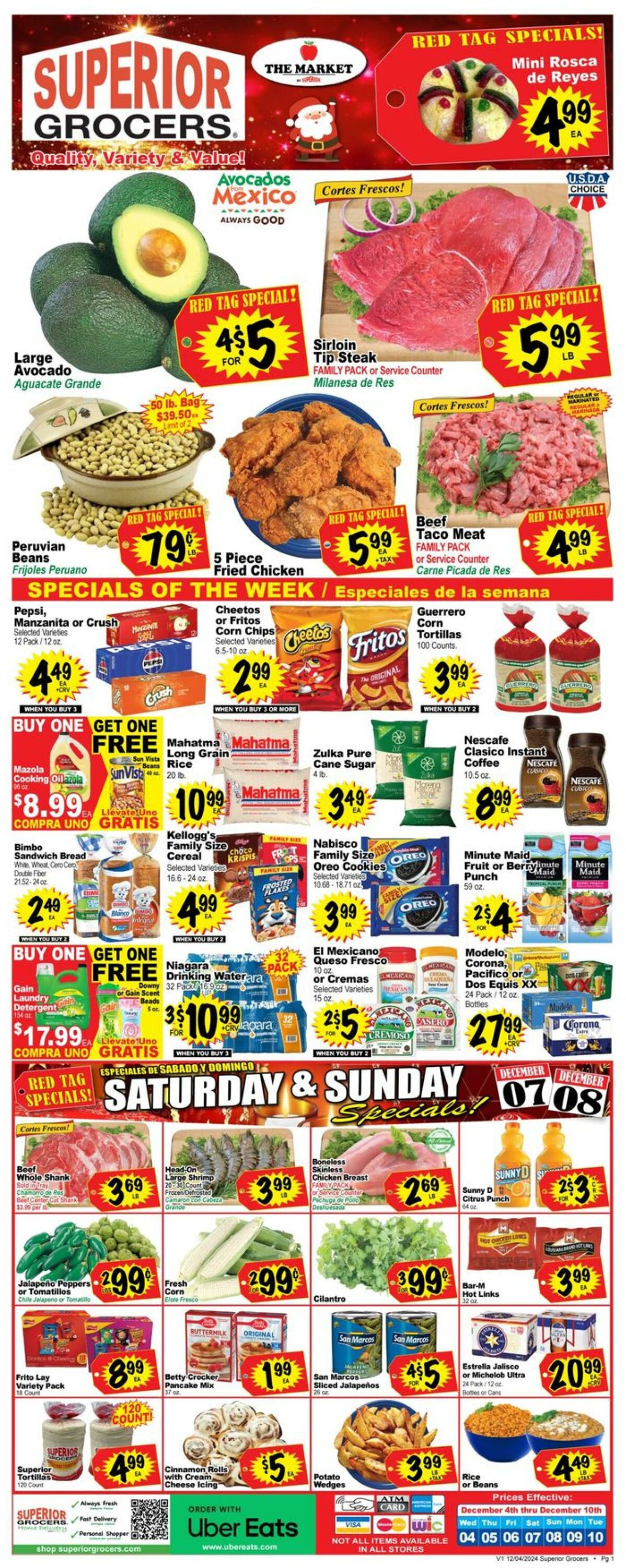 Weekly ad Superior Grocers 12/04/2024 - 12/10/2024