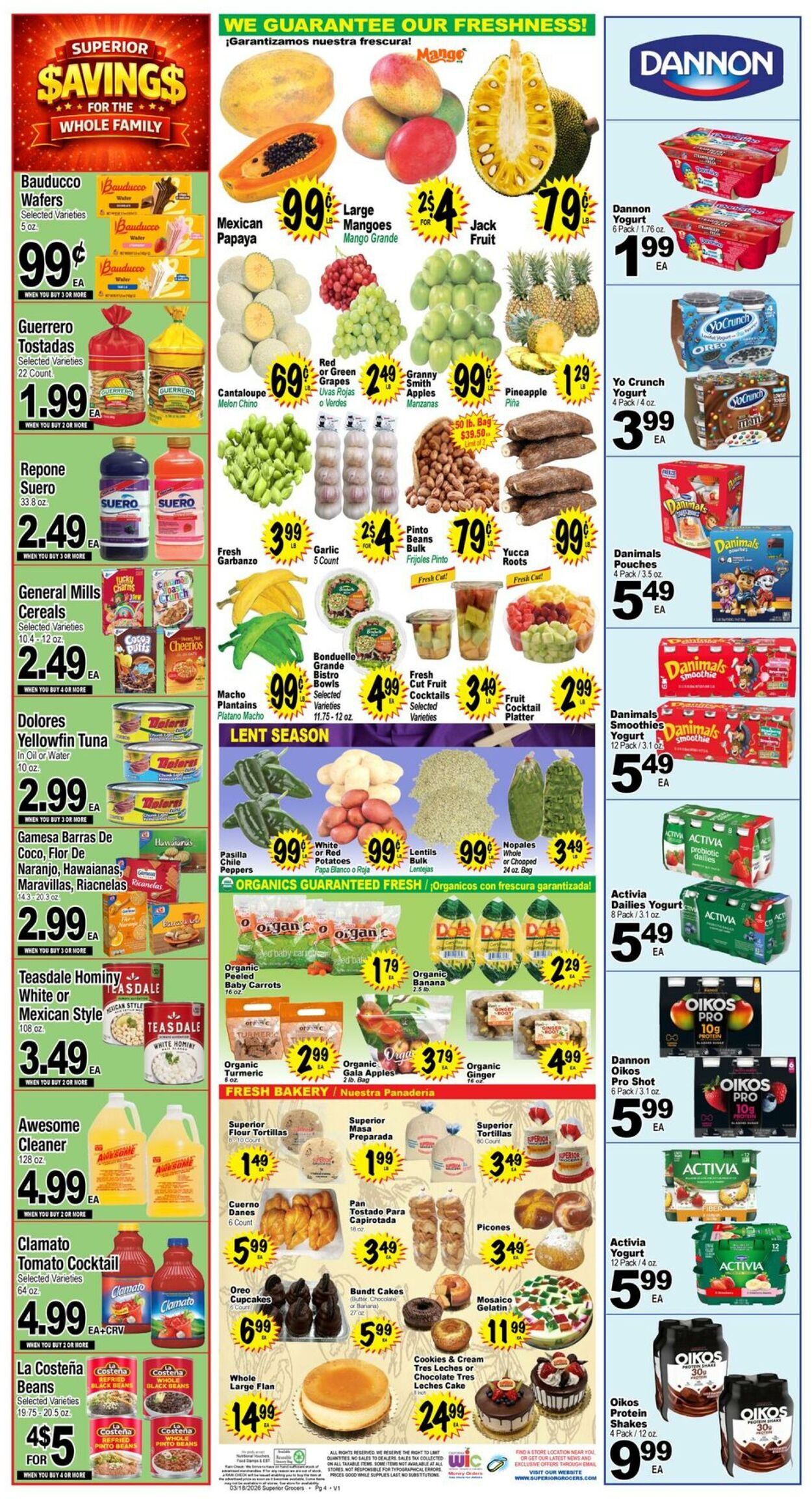 Weekly ad Superior Grocers 03/18/2026 - 03/24/2026