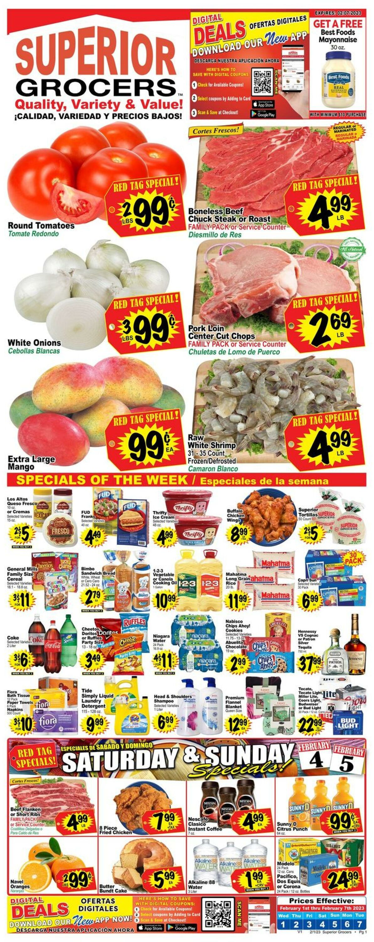 Weekly ad Superior Grocers 02/01/2023 - 02/07/2023