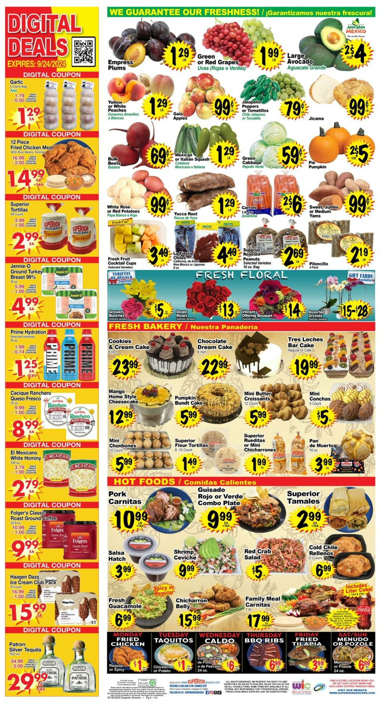 Weekly ad Superior Grocers 09/18/2024 - 09/24/2024