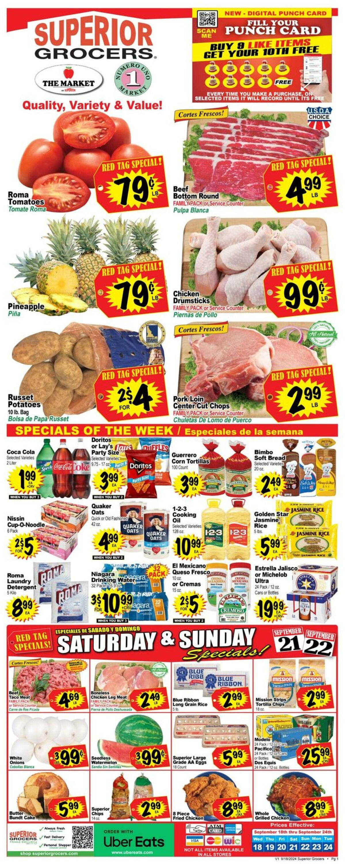 Weekly ad Superior Grocers 09/18/2024 - 09/24/2024