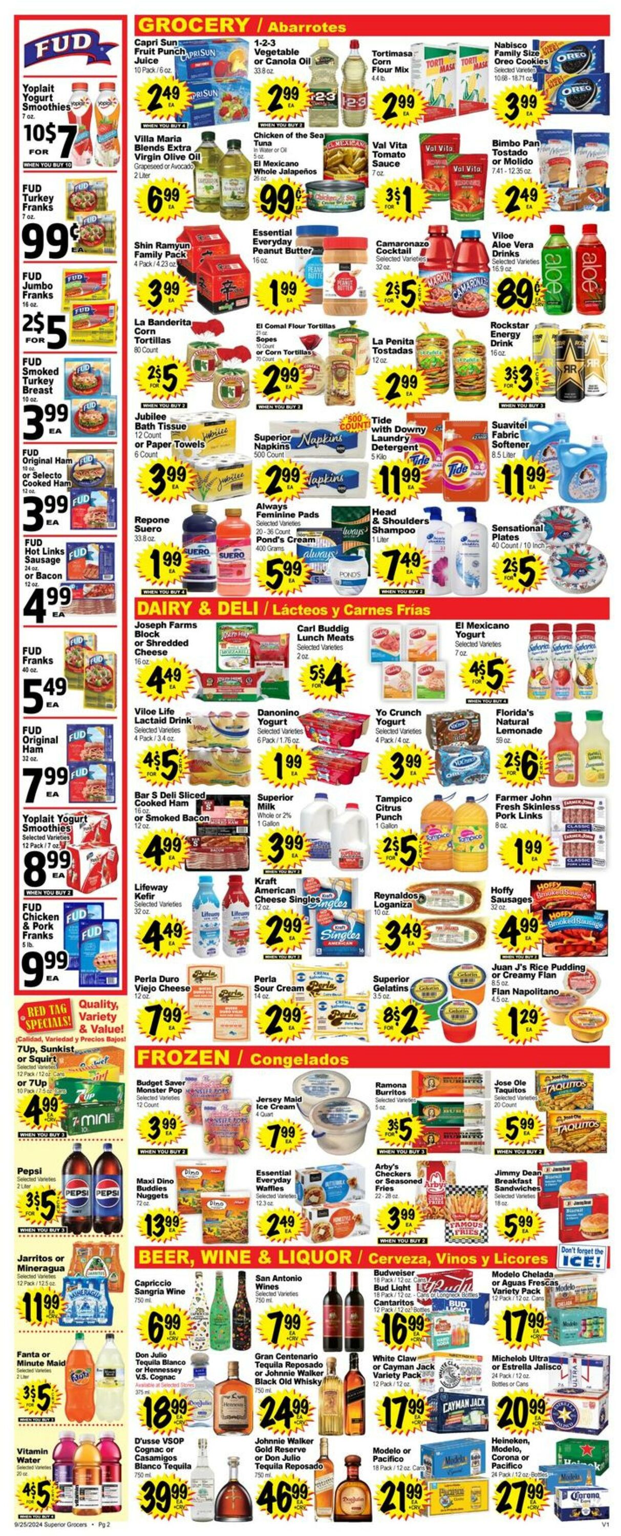 Weekly ad Superior Grocers 09/25/2024 - 10/01/2024