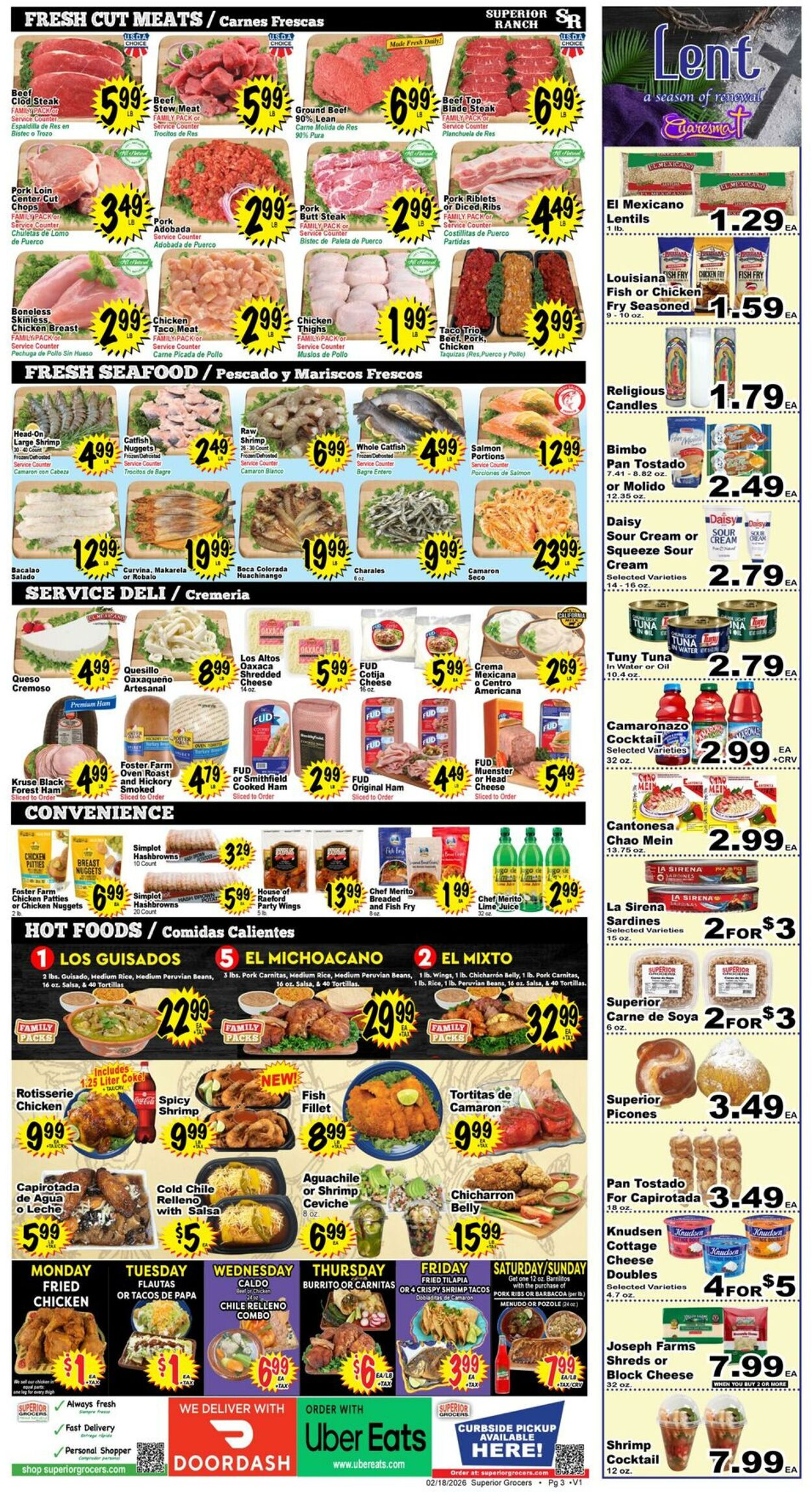 Weekly ad Superior Grocers 02/18/2026 - 02/24/2026
